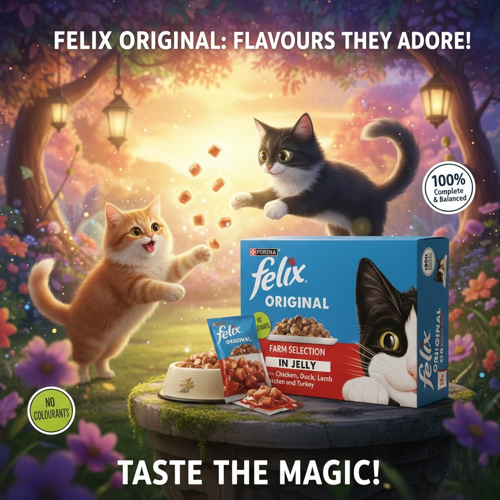 FELIX Original Wet Cat Food in Jelly – Multi-Pack Selection (4 x 12 x 85g)