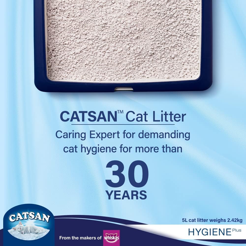 Catsan Hygiene Non-Clumping Odour Control Cat Litter - 5Ltr & 10Ltr