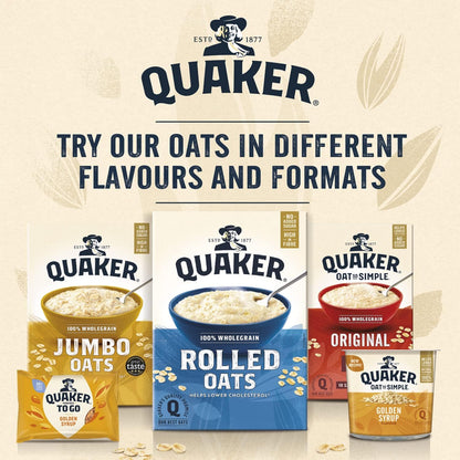Quaker Oat So Simple Porridge Sachets - Golden Syrup & Original (8 Pack Bundle)