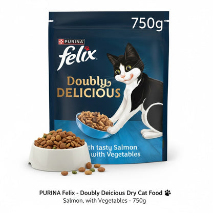 FELIX Doubly Delicious Dry Cat Food – Multi-Pack Selection (4 x Packs)