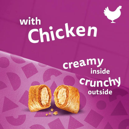 Whiskas Relax & Unwind Adult Cat Treats – Chicken Recipe (45g, Pack of 8)