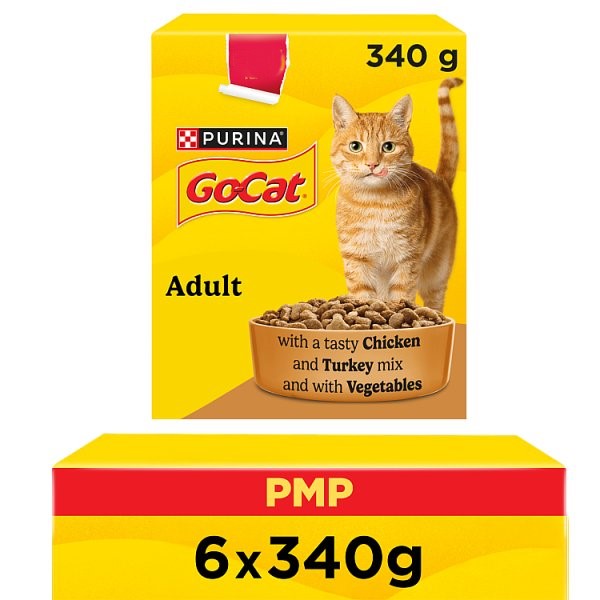 Purina GO-CAT Adult Dry Cat Food – Chicken, Duck, Turkey & Herring Flavours