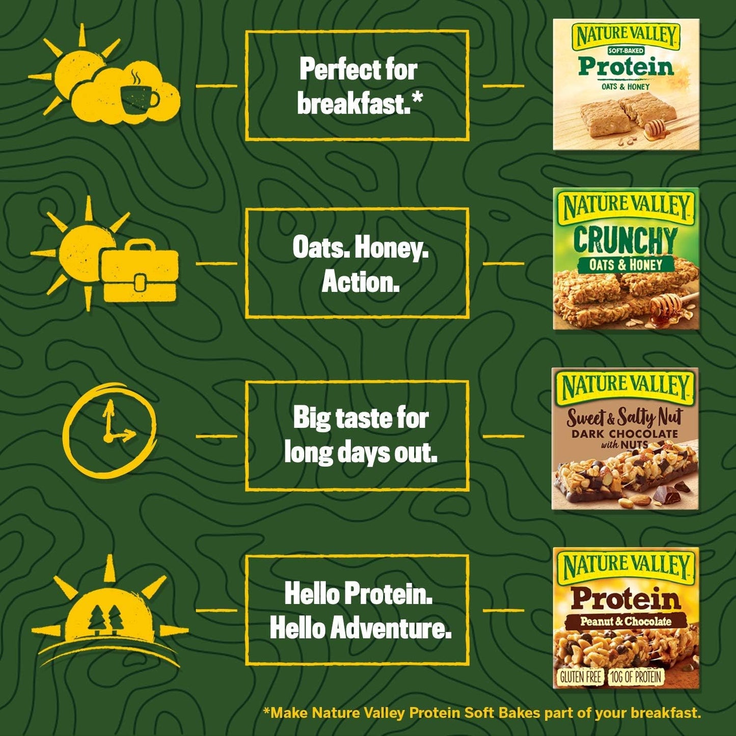 Nature Valley Crunchy Cereal Bars - Choice of Oats & Honey, Maple Syrup or Variety Pack - Various Pack Sizes