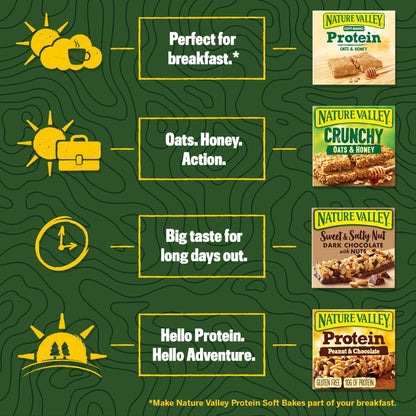 Nature Valley Crunchy Cereal Bars - Choice of Oats & Honey, Maple Syrup or Variety Pack - Various Pack Sizes