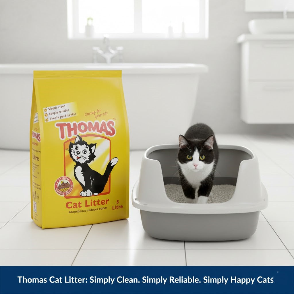 Thomas Cat Litter – Highly Absorbent Mineral Litter - 5L, 8L & 16L
