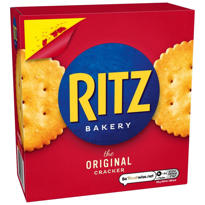 Ritz The Original Baked Cracker Box 150g x 8 | Bulk Snack Crackers