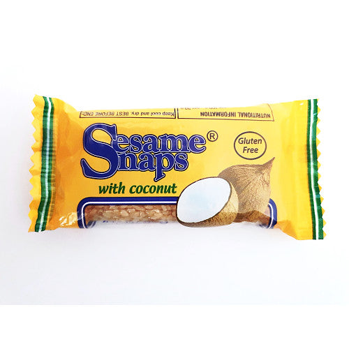 Sesame Snaps Original & Coconut – Gluten-Free Snack Bars (24 x 30g Multipack)
