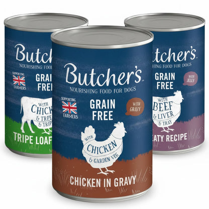 Butcher’s Nourishing Food for Dogs - Grain Free Wet Food Range (400g Packs)