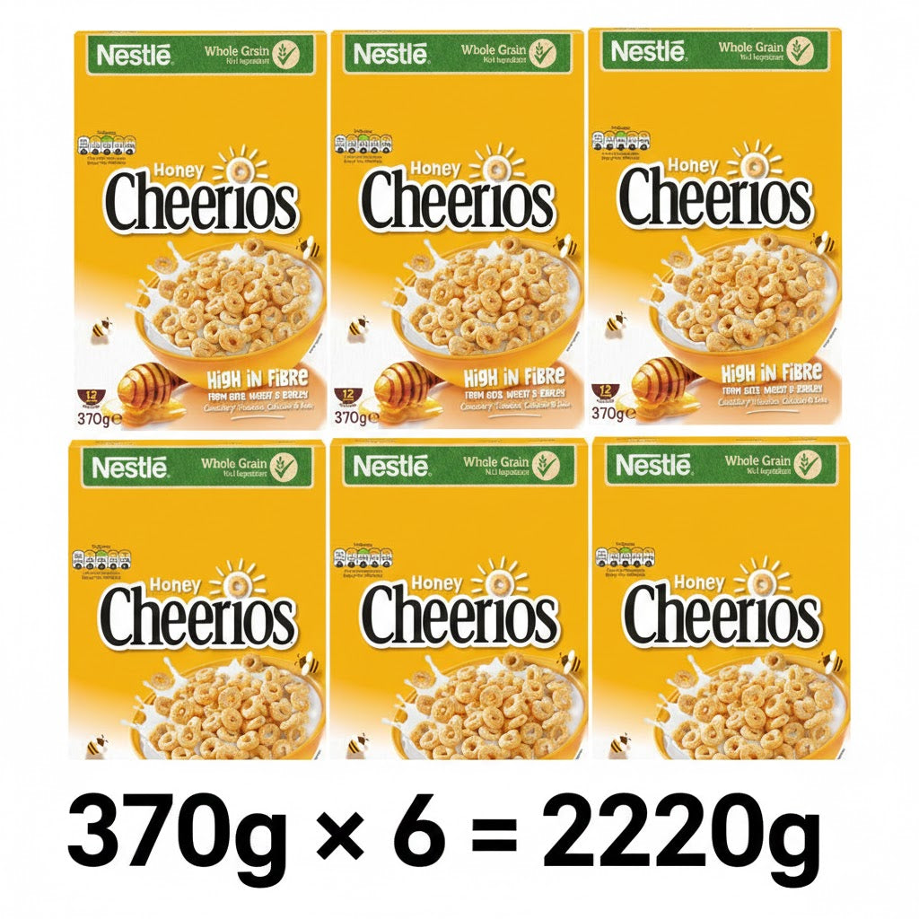 Nestlé Cheerios Multigrain Hoop Breakfast Cereal - Honey & Original Variants (Bulk Pack)