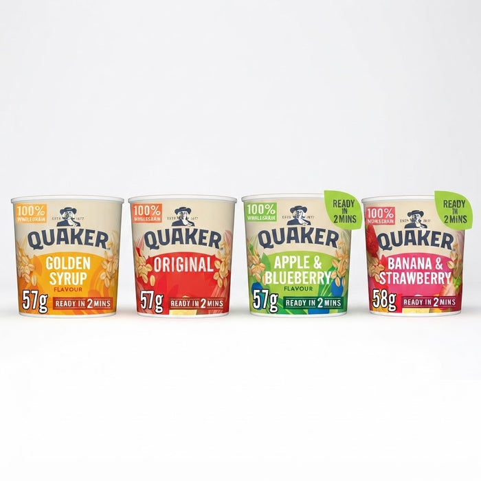 Quaker Oat So Simple Porridge Pots - Instant Oatmeal Cups (Pack of 8)