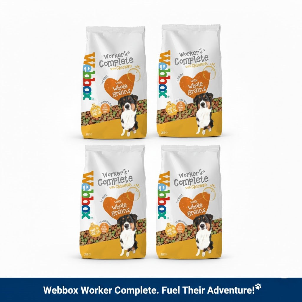 Webbox Complete Dry Dog Food - Beef or Chicken Recipe (Choose Size: 2kg or 15kg)
