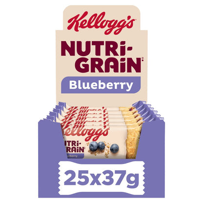 Kellogg's Nutri-Grain Soft Baked Cereal Bars – Fruit Flavored Breakfast & Snack Bars (25 x 37g)