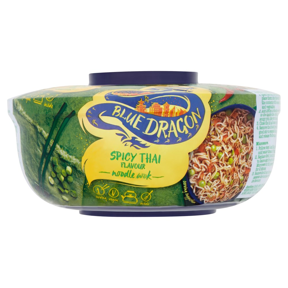 Blue Dragon Noodle Wok – Sweet Chilli, Spicy Thai or Oriental Chicken (67g/65g x 6 Pack)