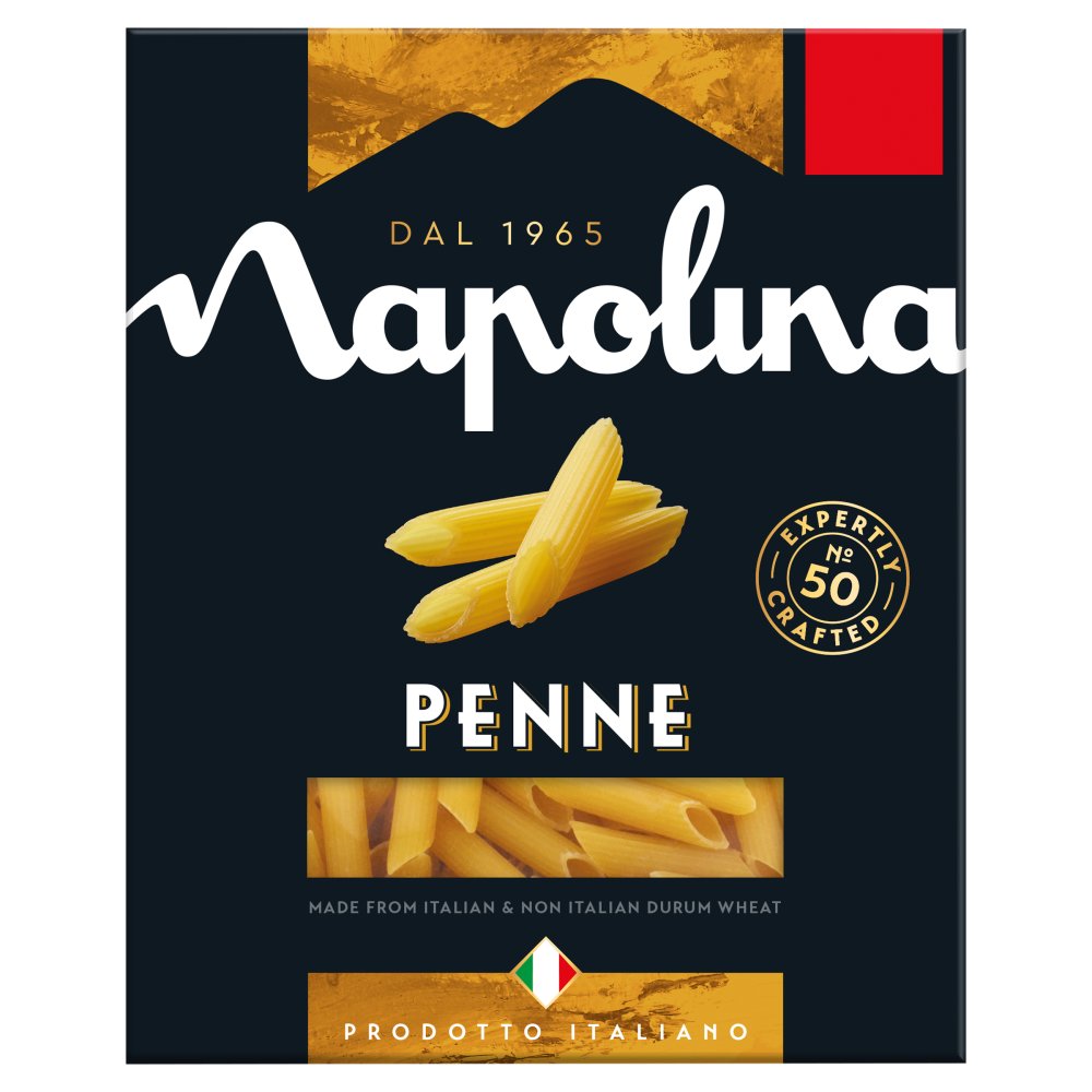Napolina Italian Pasta – Fusilli, Spaghetti or Penne (400g x 6 Pack)