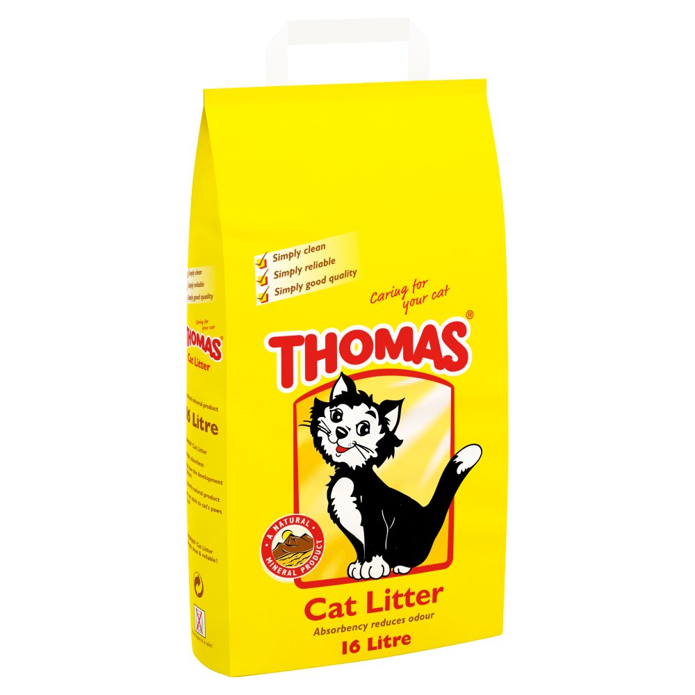 Thomas Cat Litter – Highly Absorbent Mineral Litter - 5L, 8L & 16L
