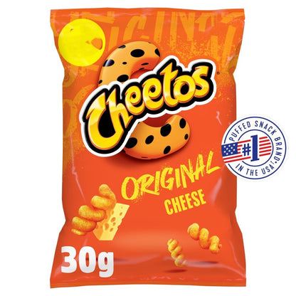 Cheetos Twisted Cheese Corn Puffs Sharing Crisps | 30g x 30 Pack Carton