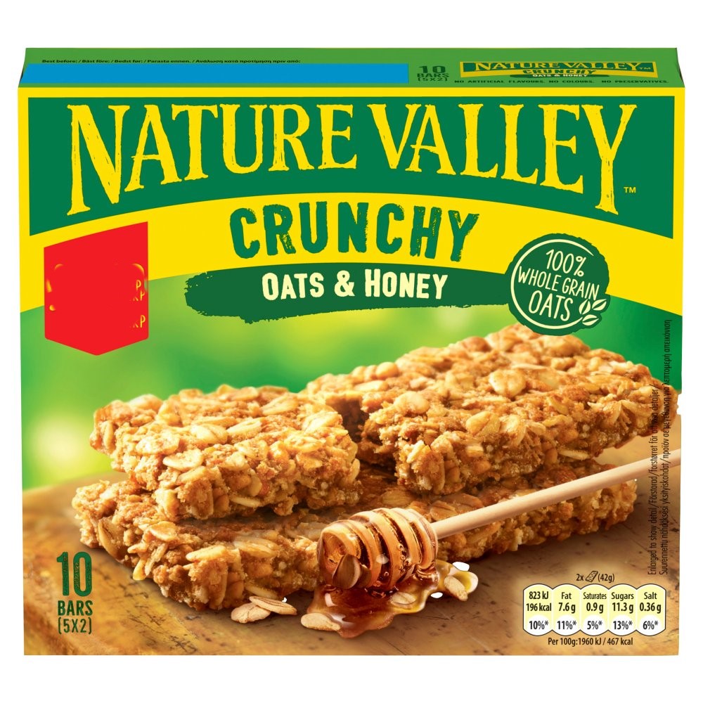 Nature Valley Crunchy Cereal Bars - Choice of Oats & Honey, Maple Syrup or Variety Pack - Various Pack Sizes