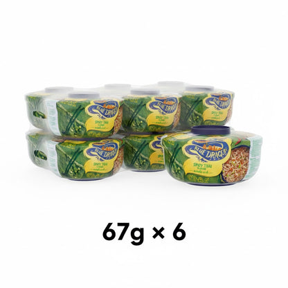 Blue Dragon Noodle Wok – Sweet Chilli, Spicy Thai or Oriental Chicken (67g/65g x 6 Pack)