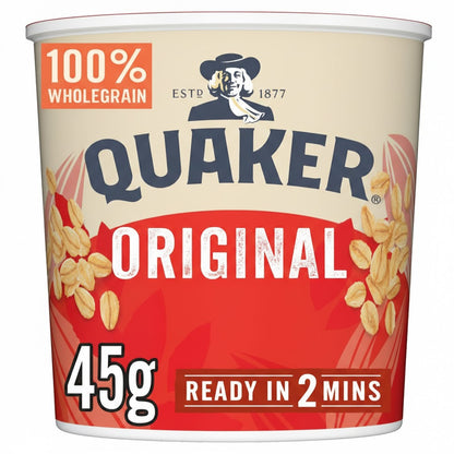Quaker Oat So Simple Porridge Pots - Instant Oatmeal Cups (Pack of 8)