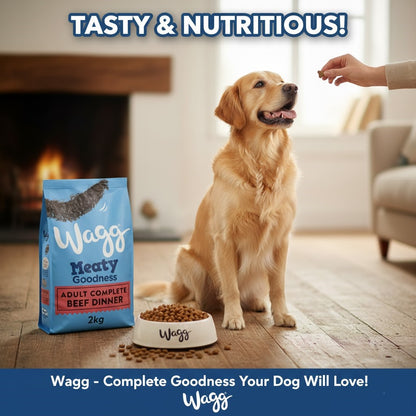Wagg Meaty Goodness Adult Complete Dry Dog Food - Beef & Chicken Dinner