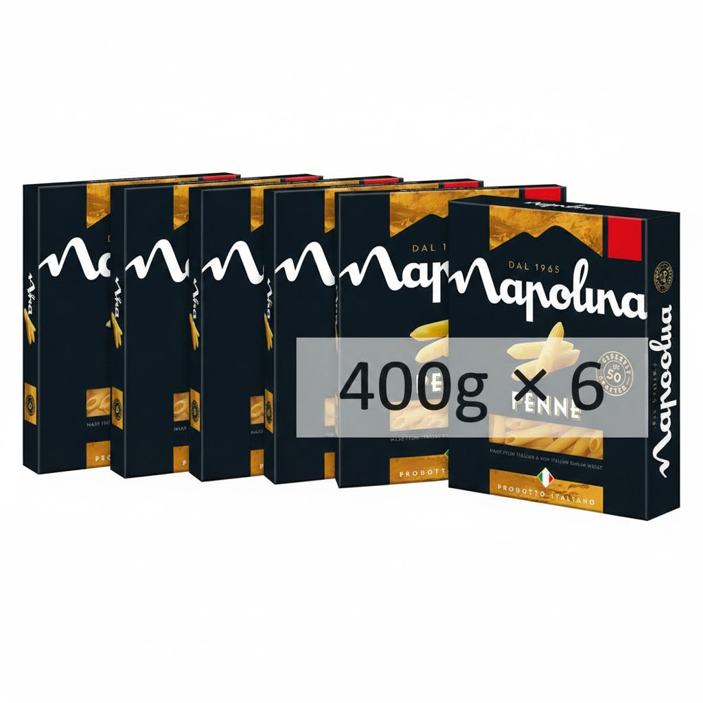 Napolina Italian Pasta – Fusilli, Spaghetti or Penne (400g x 6 Pack)