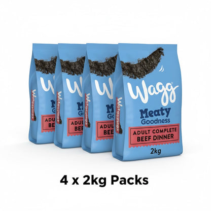 Wagg Meaty Goodness Adult Complete Dry Dog Food - Beef & Chicken Dinner