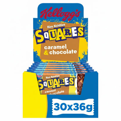 Kellogg’s Rice Krispies Squares Multipack – Marshmallow, Caramel & Chocolate, Corn Flakes or Totally Chocolatey (30 Bars)