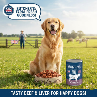 Butcher’s Nourishing Food for Dogs - Grain Free Wet Food Range (400g Packs)