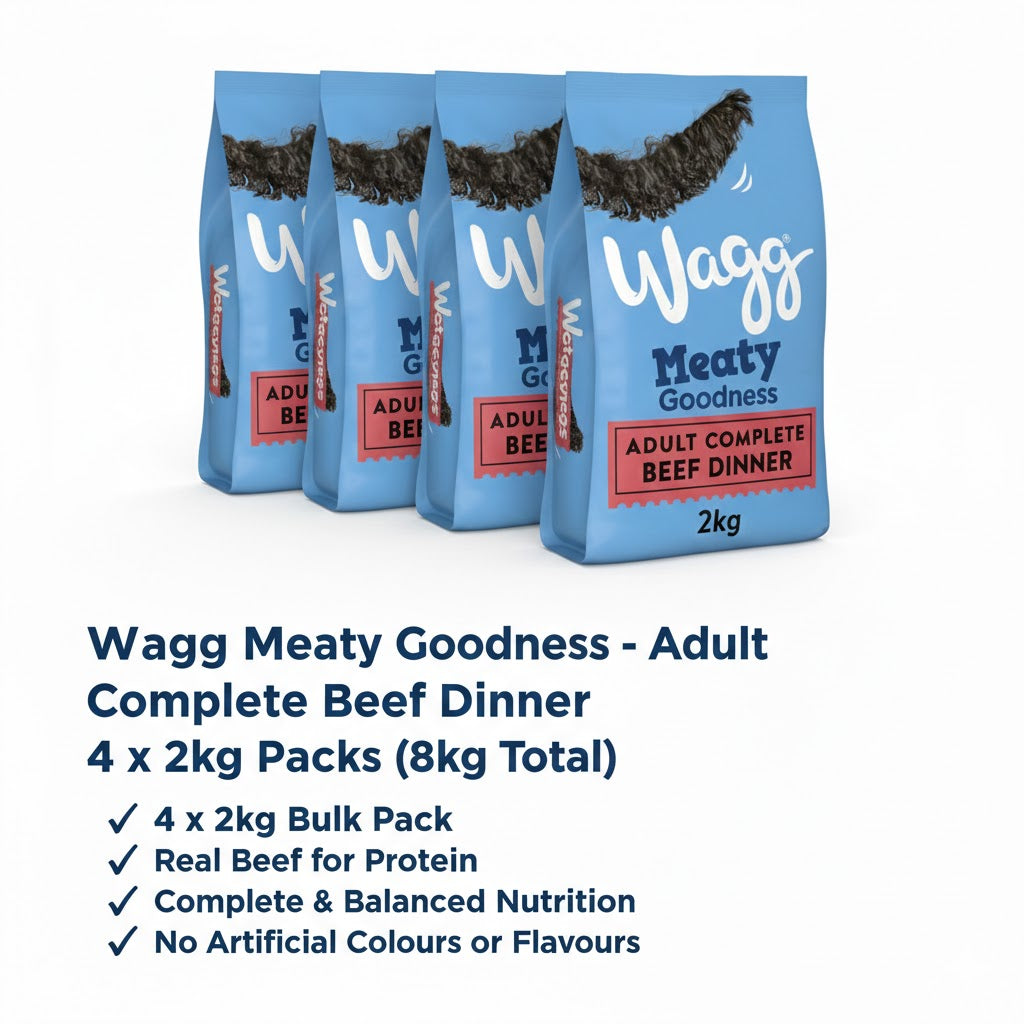 Wagg Meaty Goodness Adult Complete Dry Dog Food - Beef & Chicken Dinner