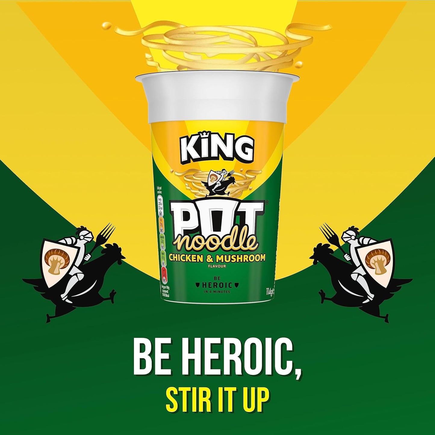 Pot Noodle Instant Noodles – King Size (114g) & Standard (90g) Multipacks (12 Pack)