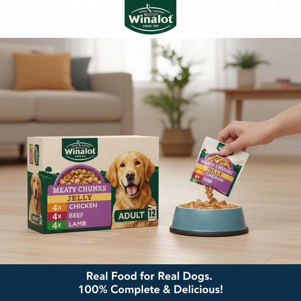 Winalot Wet Dog Food Multipack – Meaty Chunks & Sunday Dinner Selection (4 x 12 x 100g Pouches)