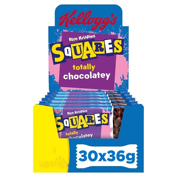Kellogg’s Rice Krispies Squares Multipack – Marshmallow, Caramel & Chocolate, Corn Flakes or Totally Chocolatey (30 Bars)