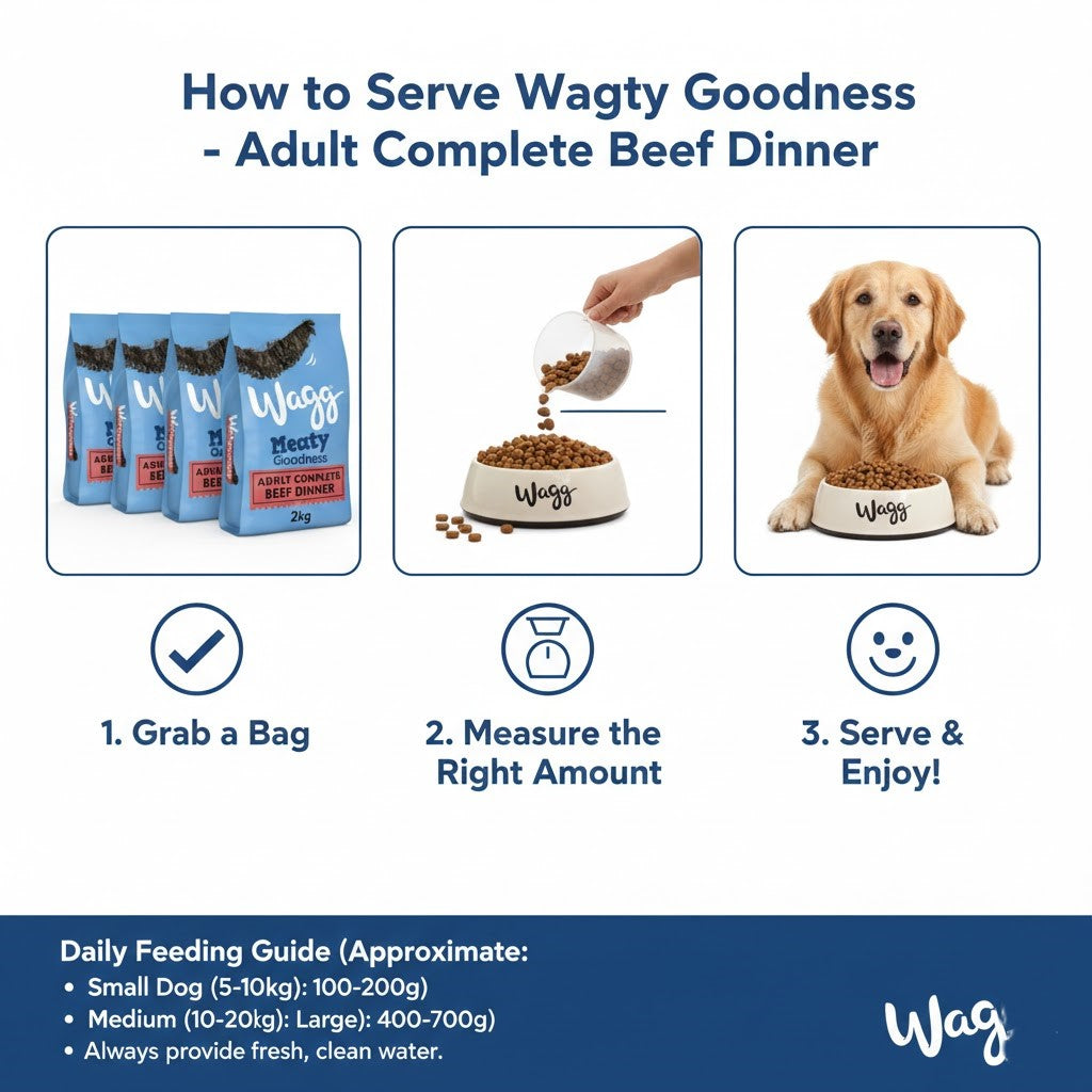 Wagg Meaty Goodness Adult Complete Dry Dog Food - Beef & Chicken Dinner