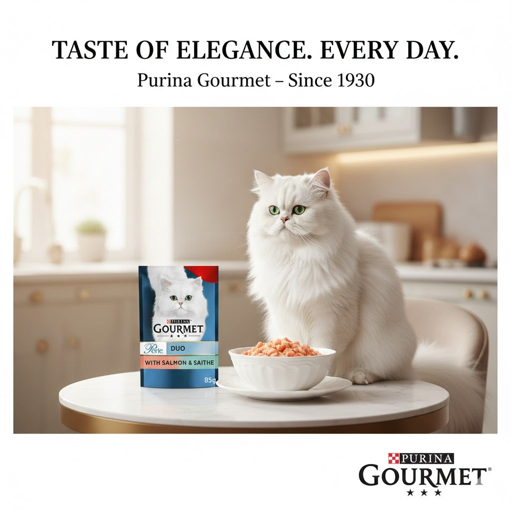 GOURMET Perle Mini Fillets in Gravy Wet Cat Food - 85g Multipack (26 Pouches)