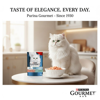 GOURMET Perle Mini Fillets in Gravy Wet Cat Food - 85g Multipack (26 Pouches)
