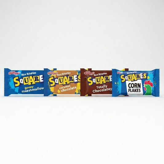 Kellogg’s Rice Krispies Squares Multipack – Marshmallow, Caramel & Chocolate, Corn Flakes or Totally Chocolatey (30 Bars)