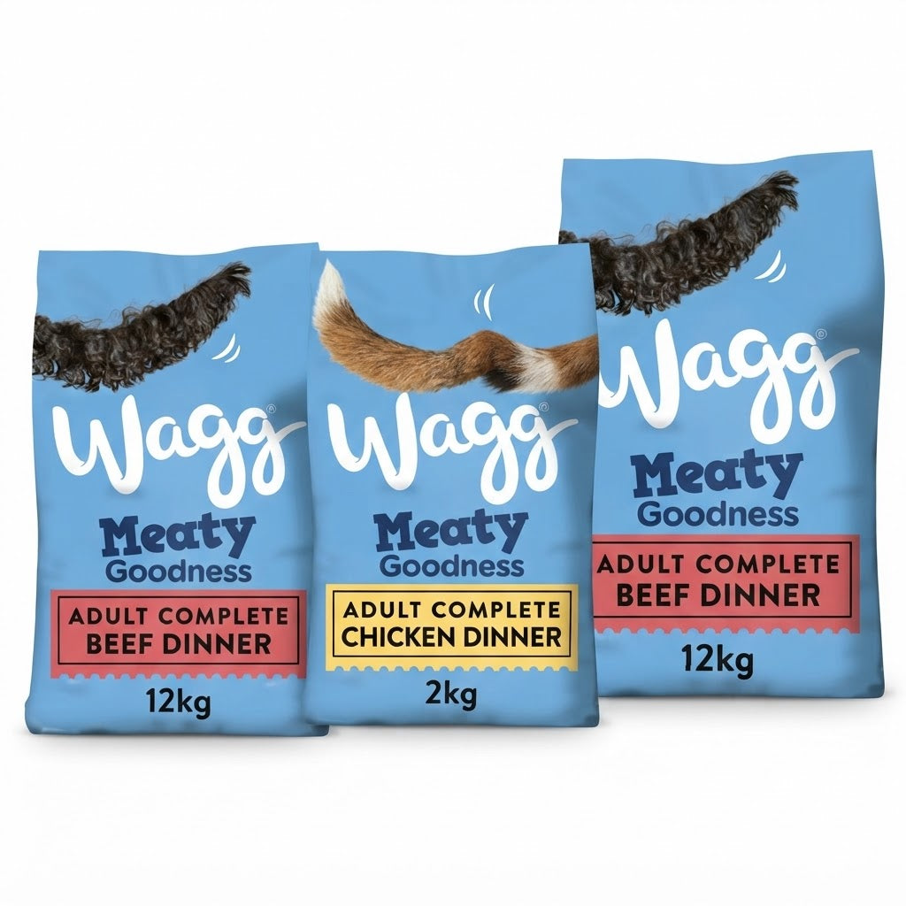 Wagg Meaty Goodness Adult Complete Dry Dog Food - Beef & Chicken Dinner