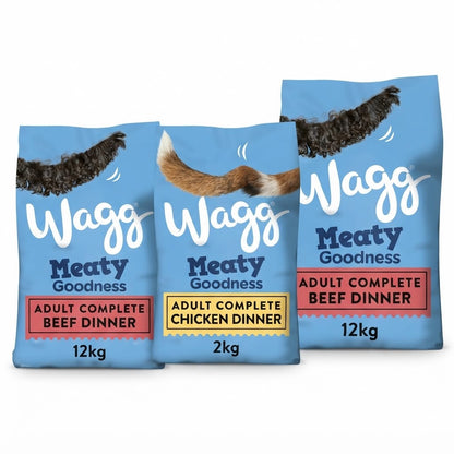 Wagg Meaty Goodness Adult Complete Dry Dog Food - Beef & Chicken Dinner