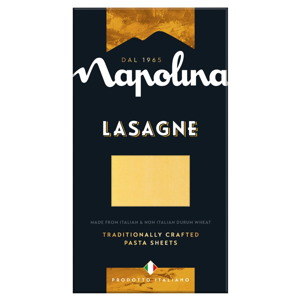 Napolina Lasagne Sheets – Traditionally Crafted Italian Pasta (375g x 9 Pack)