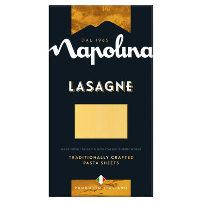 Napolina Lasagne Sheets – Traditionally Crafted Italian Pasta (375g x 9 Pack)