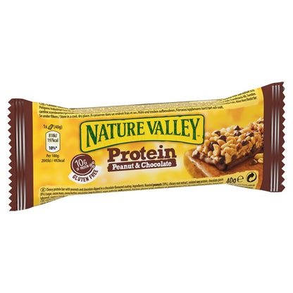 Nature Valley Protein Snack Bars - Peanut & Chocolate or Salted Caramel Nut (12 x 40g)