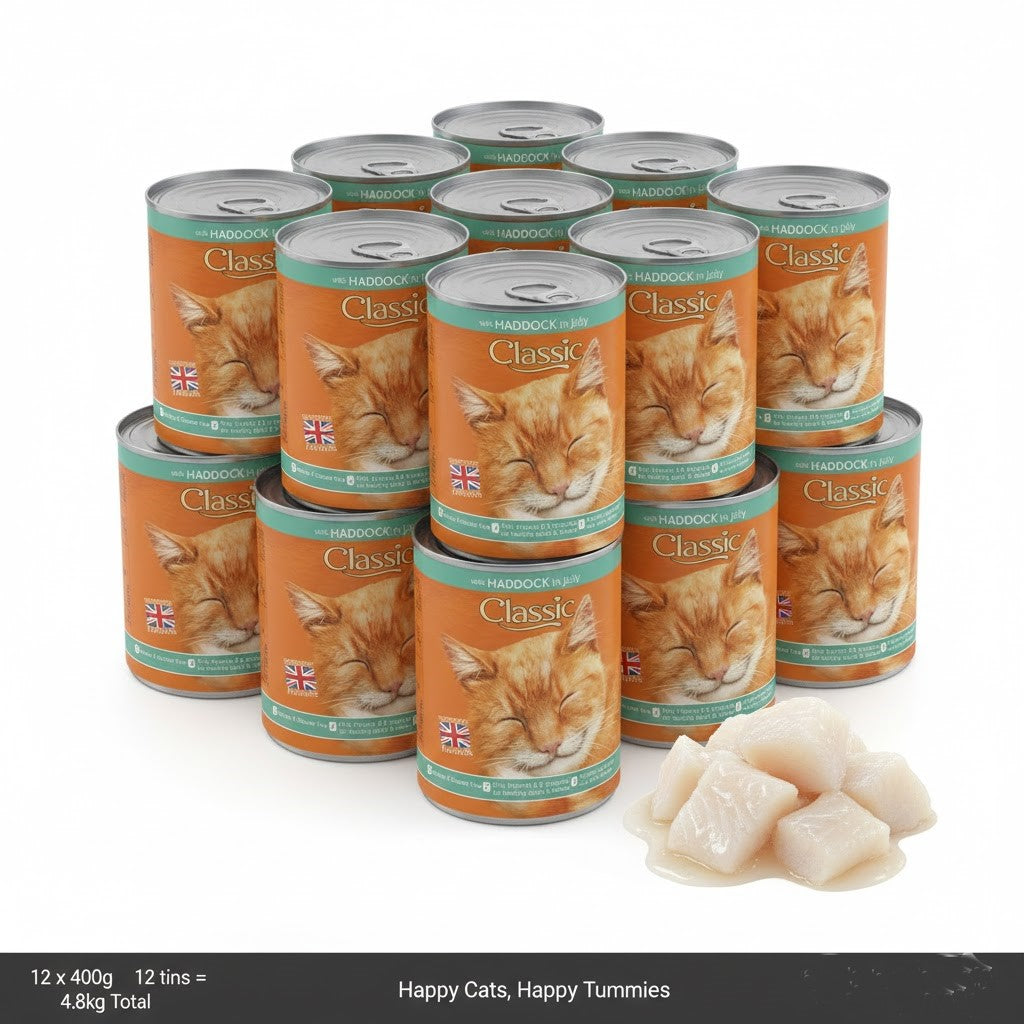 Classic Wet Cat Food in Jelly – Variety Multipack (12 x 400g Cans)