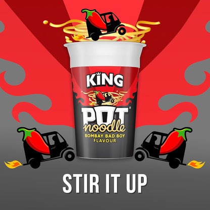 Pot Noodle Instant Noodles – King Size (114g) & Standard (90g) Multipacks (12 Pack)