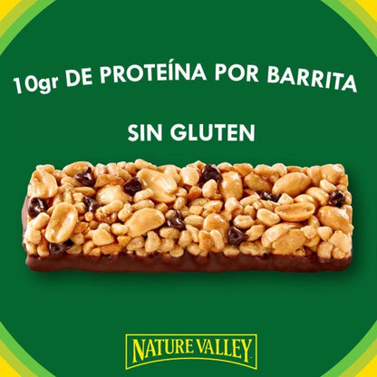 Nature Valley Protein Snack Bars - Peanut & Chocolate or Salted Caramel Nut (12 x 40g)