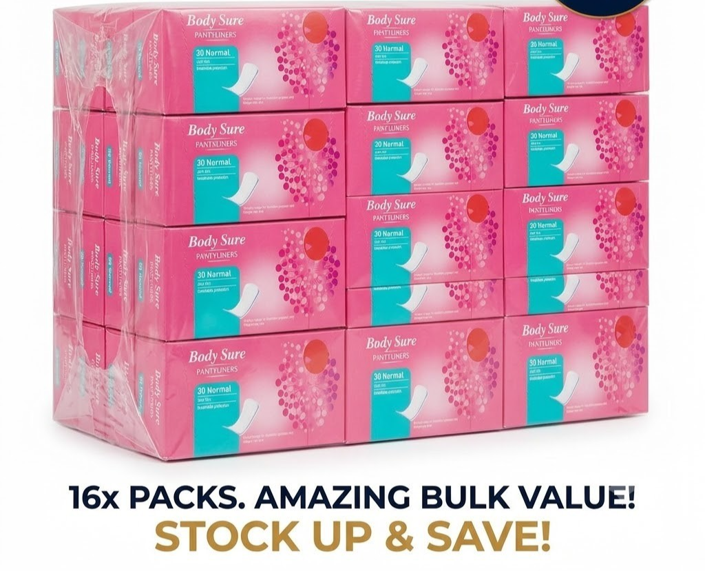 16 Pack Jack's 30 Normal Body Sure Pantyliners 30s x16 - Bulk Pack