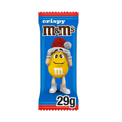 32 x 29g M&M's Crispy Milk Chocolate Christmas Santa Shape Treat Stocking Filler