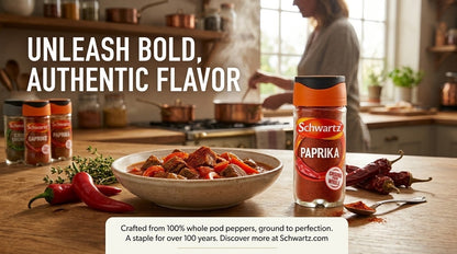 40g × 6 Schwartz Ground Paprika Sweet Red Pepper Powder Spice