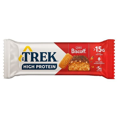 12x 55g TREK High Protein Biscoff Bars Vegan & High Fibre