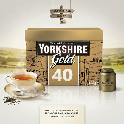 40s 125g 5 Pack Bundle Total 200 Bags Yorkshire Gold Tea Bags