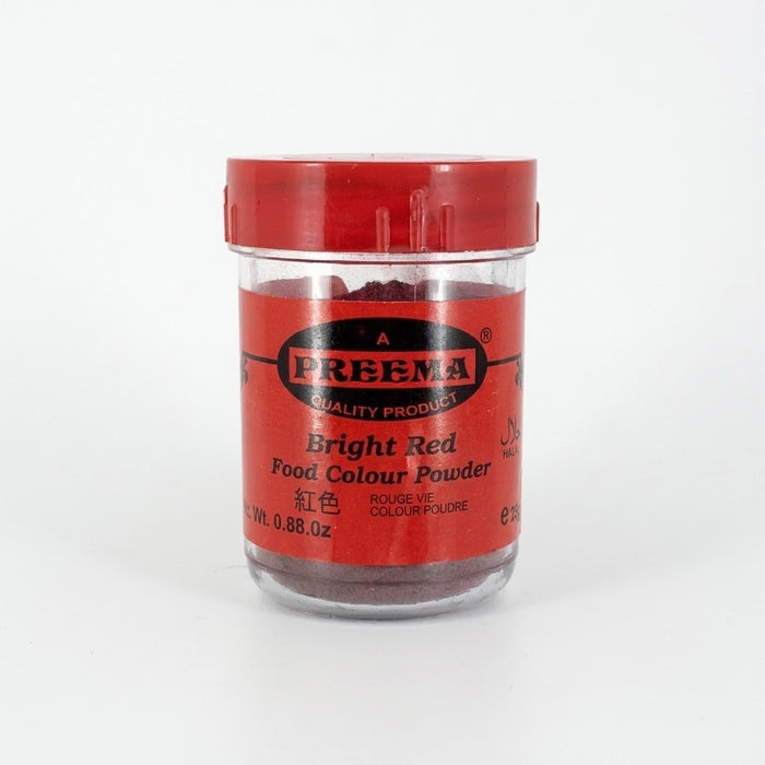 12 x 25g Pack  Preema Bright Red Food Colour Powder Halal Baking Desser